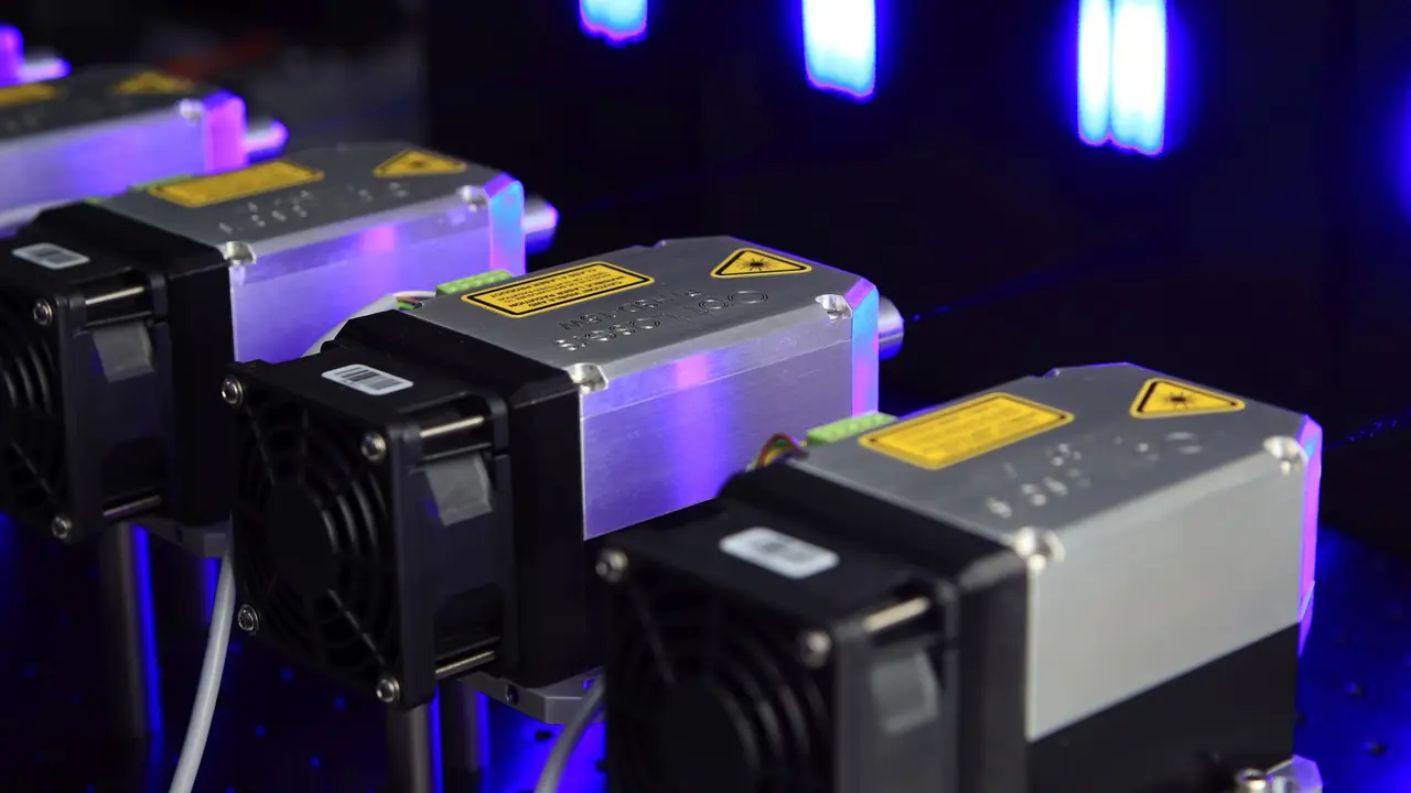 Banc optique laser en laboratoire