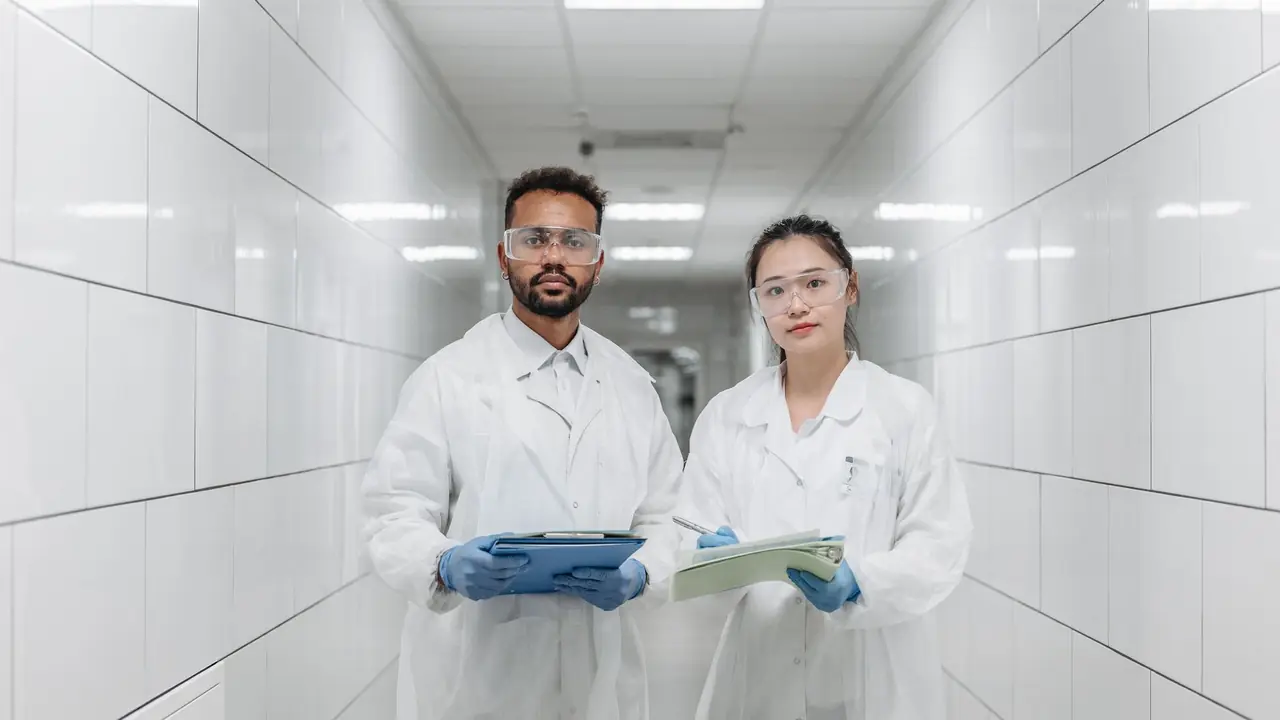 Équipe de chercheurs en laboratoire